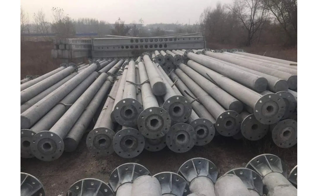 عمود دعم شبكة الاتصال (عمود دائري)
