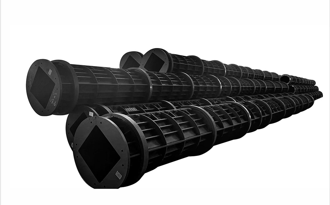 قالب فولاذي لخرسانة سابقة الصب مربع مغزل بكرة باستخدام طريقة ما قبل التوتر
