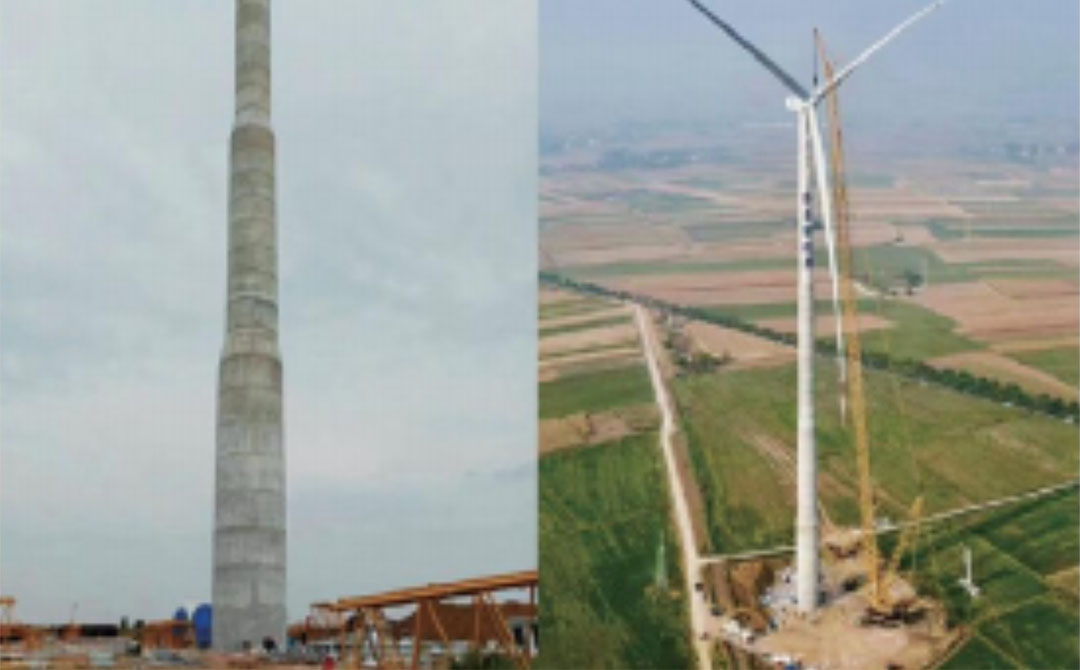 أنبوب برج خرساني مسبق الصنع لطاقة الرياح